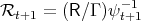 Rt+1  = (R∕ Γ )ψ- 1
               t+1   