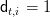 dt,i = 1  
