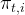 πt,i  