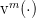 vm(⋅)  