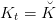       ˘
Kt = K  
