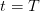 t = T  