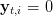yt,i = 0  