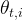 θt,i  