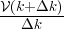 V (k+Δk )
---Δk---